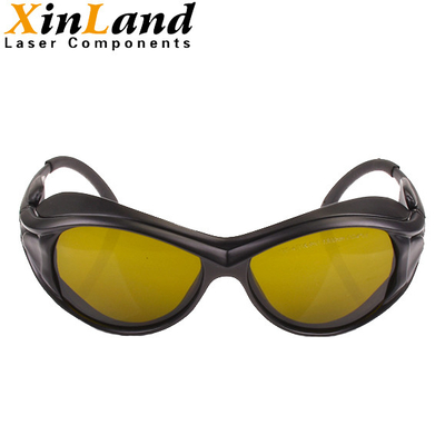 Os vidros de segurança seis do laser da fibra de Yag 1064nm 1070nm moldam os óculos de proteção protetores do laser opcionais