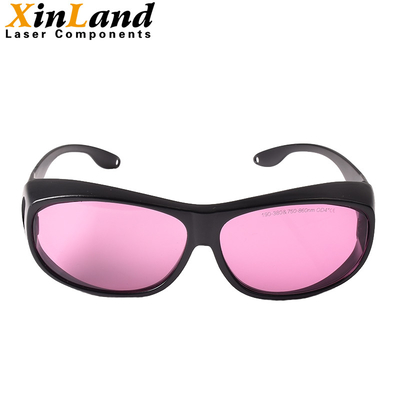 Óculos de proteção infravermelhos da proteção da lente roxa de VLT 60% para vidros de segurança do laser da máquina 808nm do laser do CTP