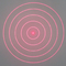Módulo do laser da GAMA de cinco círculos concêntricos com ponto redondo