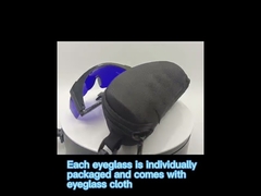 Óculos de segurança com laser vermelho UV400nm e 650nm Óculos de segurança médica Óculos de proteção ocular
