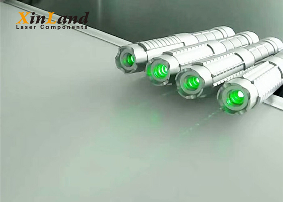 Ponteiro verde de ensino do laser 520nm/interruptor forte da prata do ponteiro do laser
