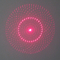 teste padrão vermelho da nebulosa do módulo do laser da GAMA do foco 100mw ajustável