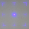 Módulo do laser da GAMA do visor 34° com quadro do quadrado do ponto central